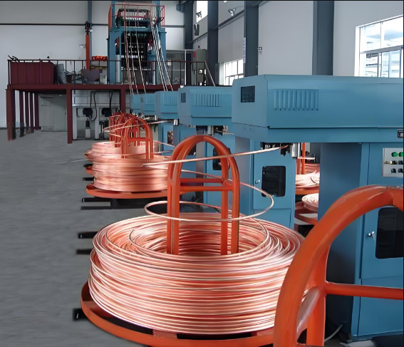 Up Cast Rod Copper Rod Continuous Up-casting and Rolling Production Line